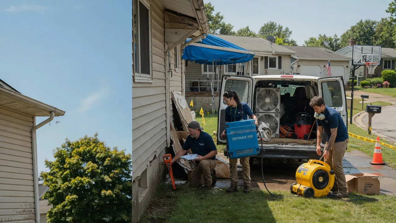 Ceiling Leak Cleanup in Menomonee Falls, WI near me